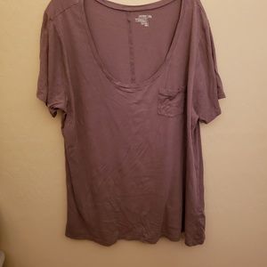 Old Navy Brown Scoop Neck Tshirt